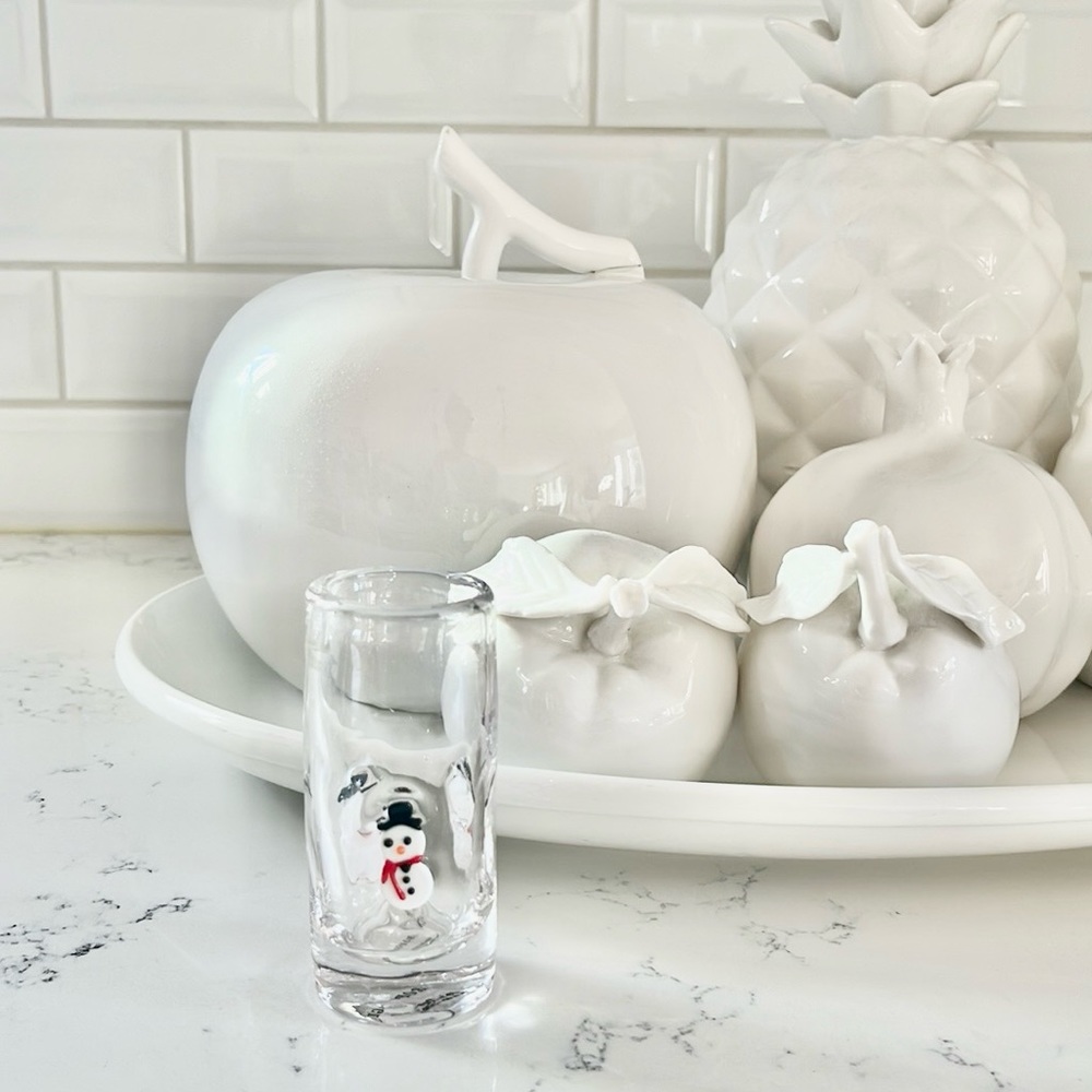 Anthropologie Festive Snowman Icon Shot Glass - Picture 2 of 13